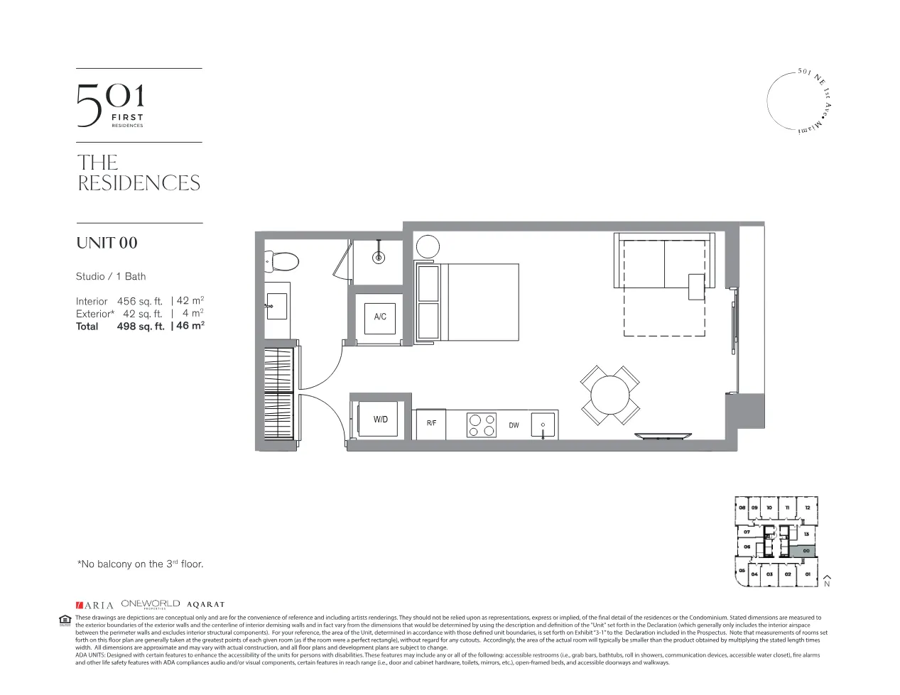 Planta 1 do 501 First Residences