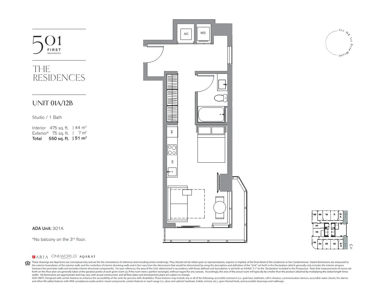 Planta 3 do 501 First Residences