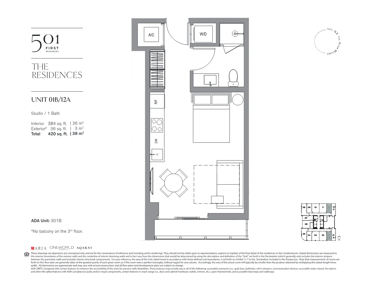 Planta 4 do 501 First Residences