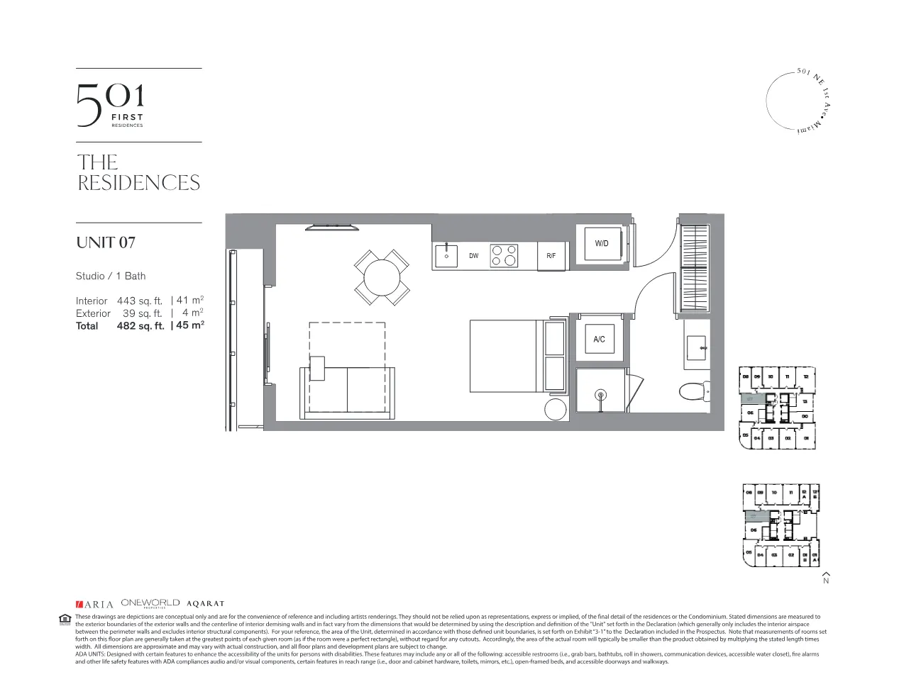 Planta 10 do 501 First Residences