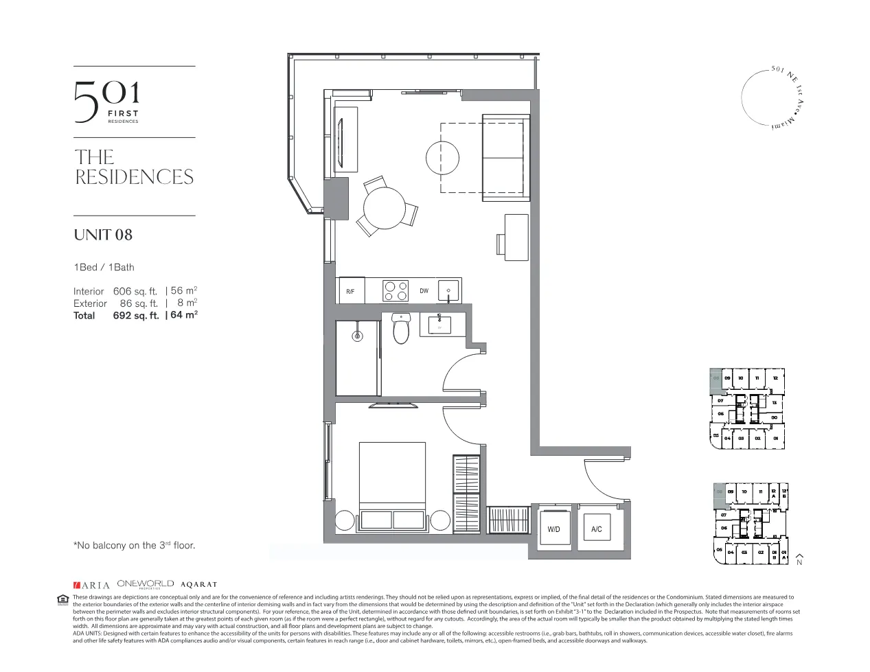 Planta 11 do 501 First Residences
