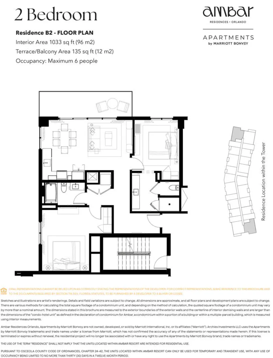 Planta 7 do AMBAR RESIDENCES ORLANDO