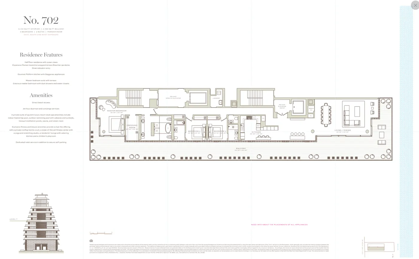 Planta 3 do Arte Surfside