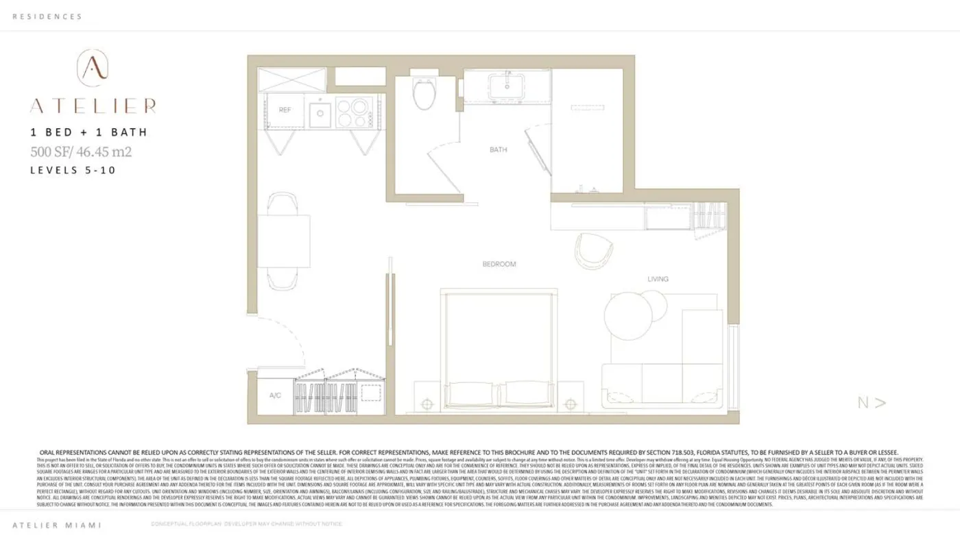 Planta 2 do Atelier Residences Miami