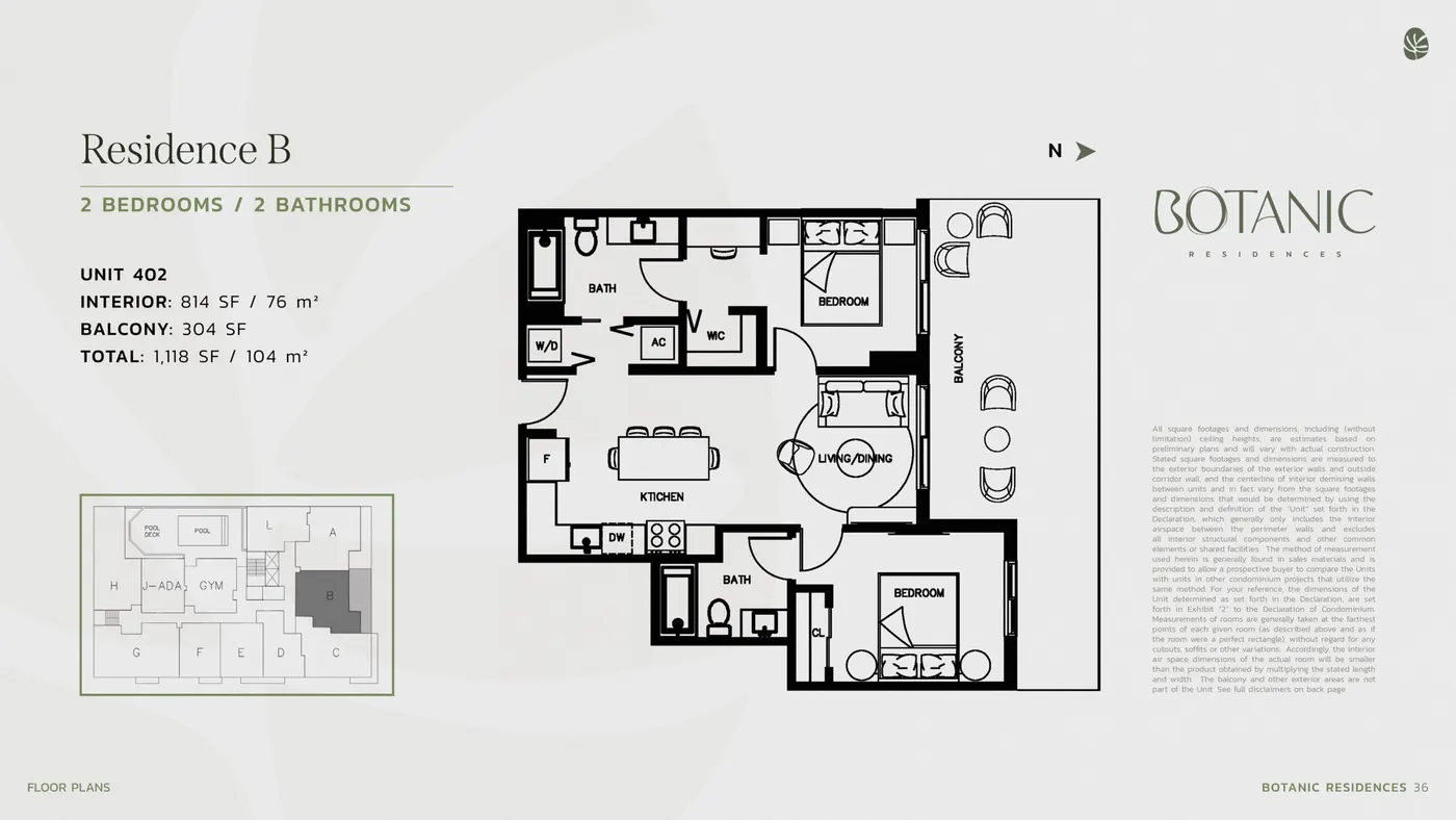 Planta 2 do Botanic Residences