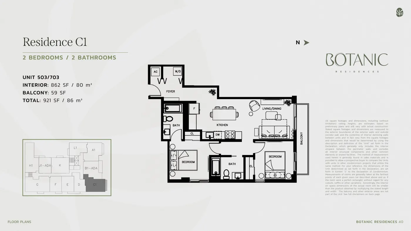 Planta 6 do Botanic Residences