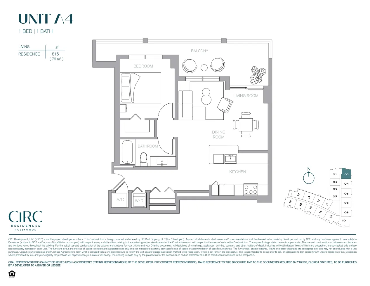 Planta 4 do CIRC Residences