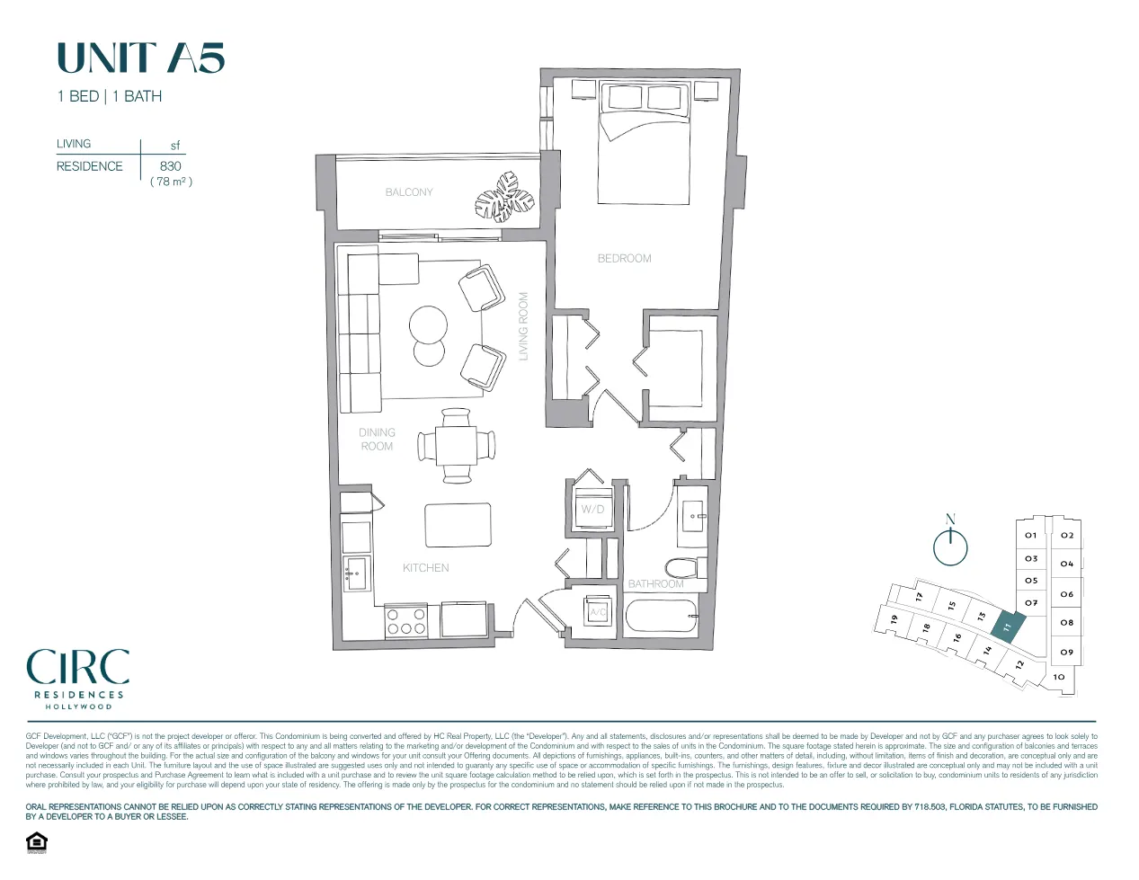 Planta 5 do CIRC Residences