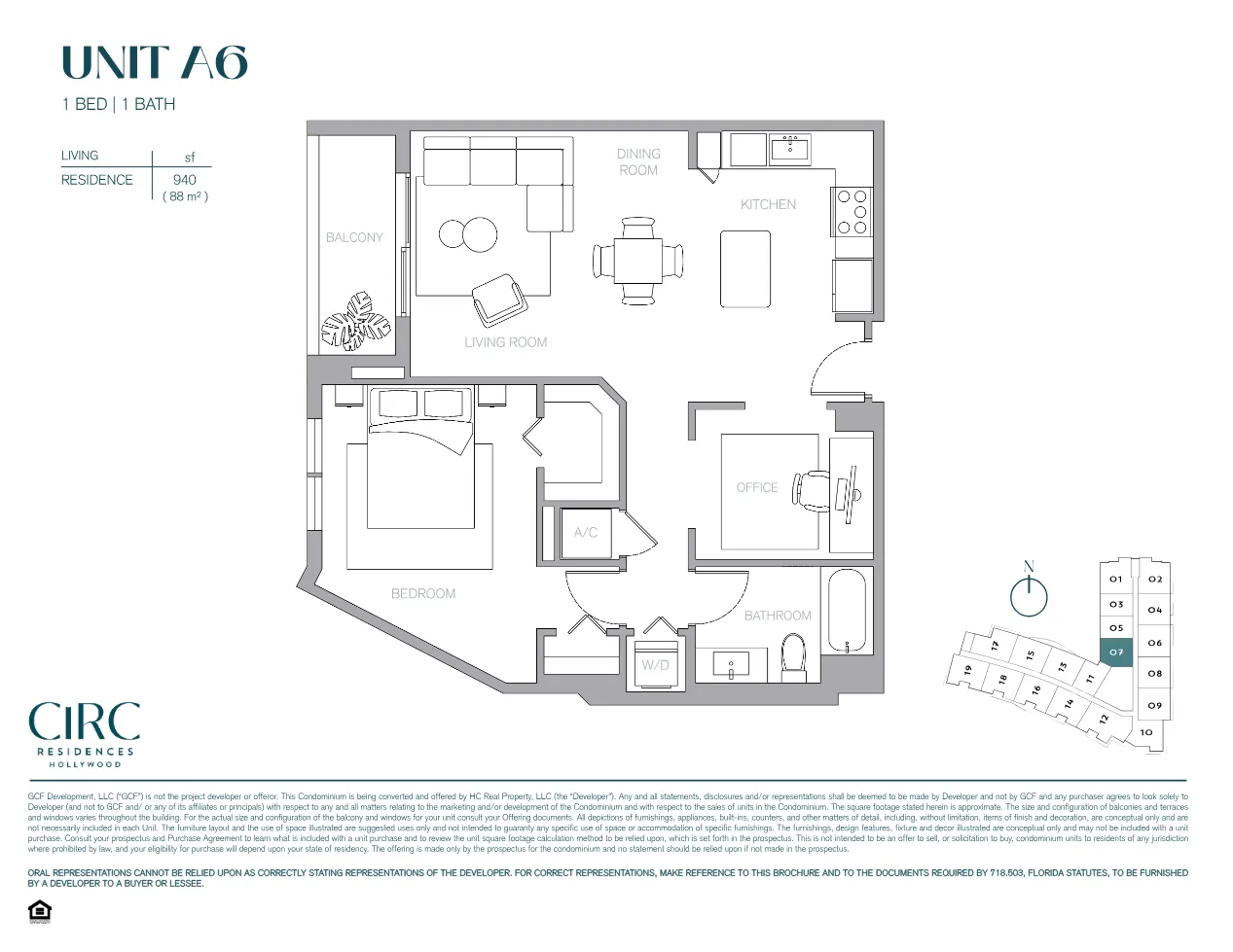 Planta 6 do CIRC Residences