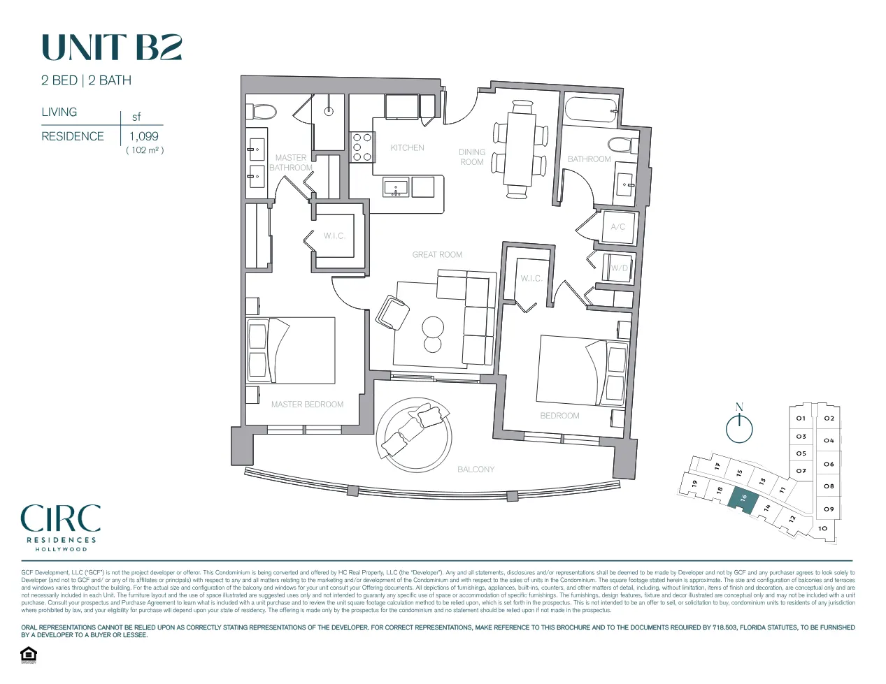 Planta 9 do CIRC Residences