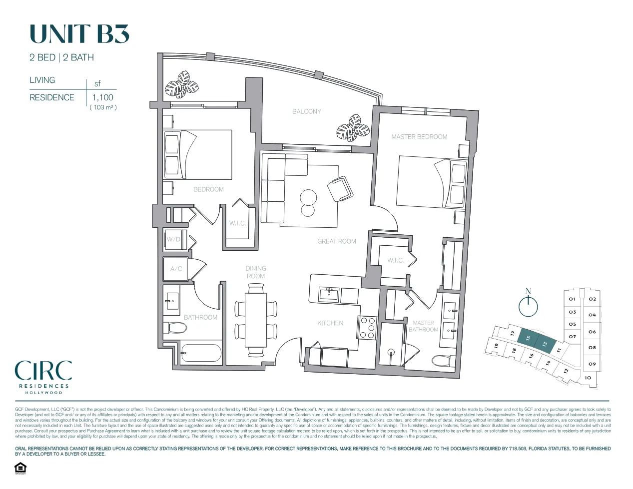 Planta 10 do CIRC Residences