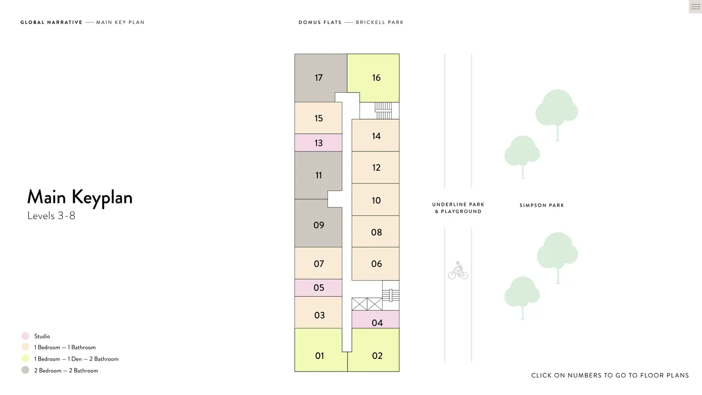 Planta 2 do DOMUS Brickell Park