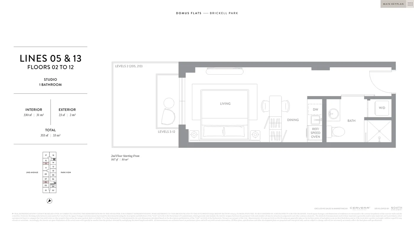 Planta 5 do DOMUS Brickell Park