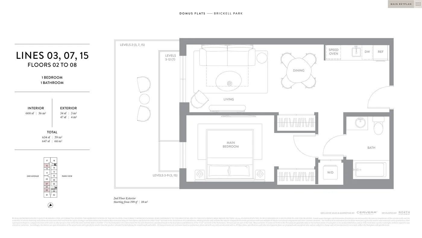Planta 6 do DOMUS Brickell Park