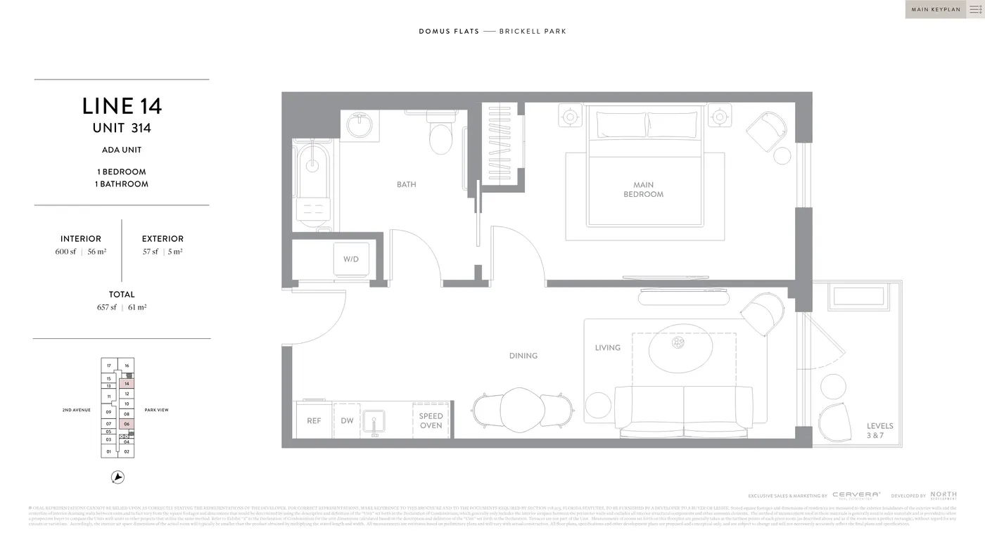 Planta 9 do DOMUS Brickell Park