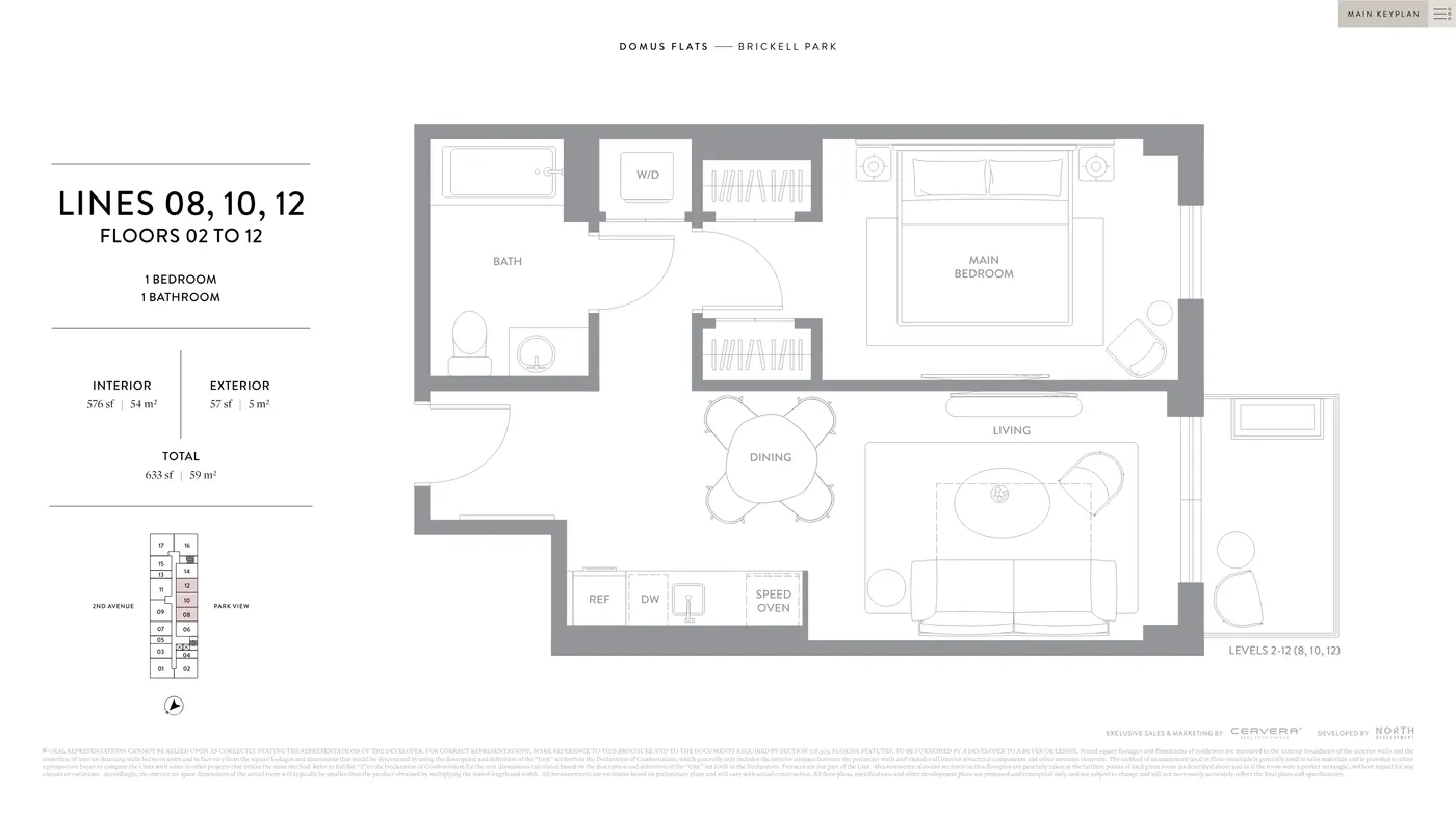 Planta 10 do DOMUS Brickell Park