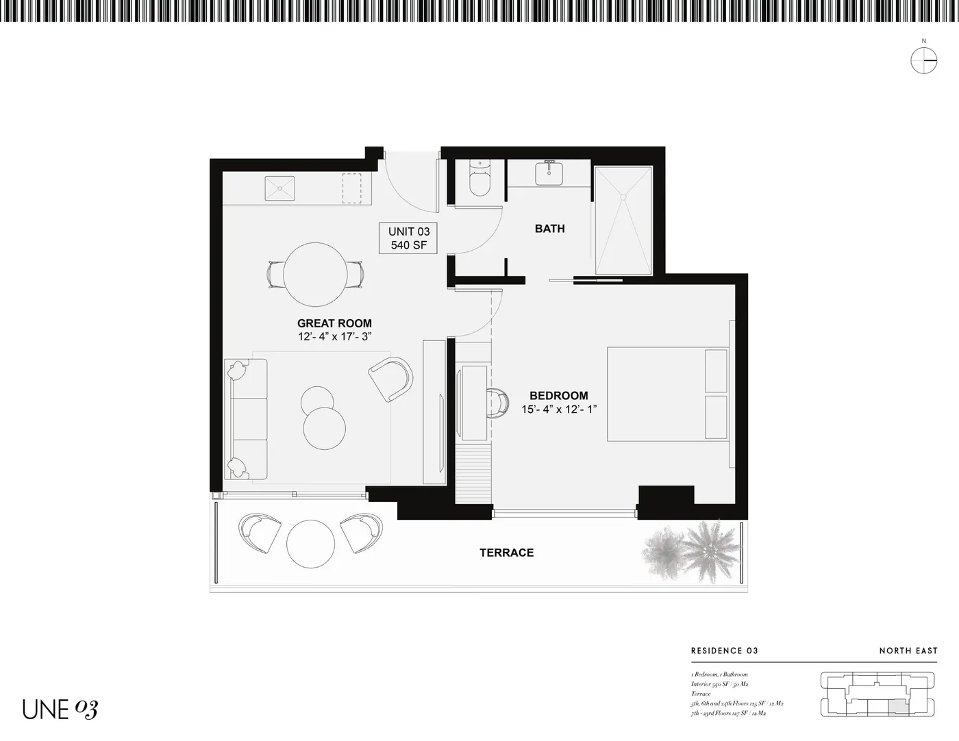 Planta 1 do ELLE Residences