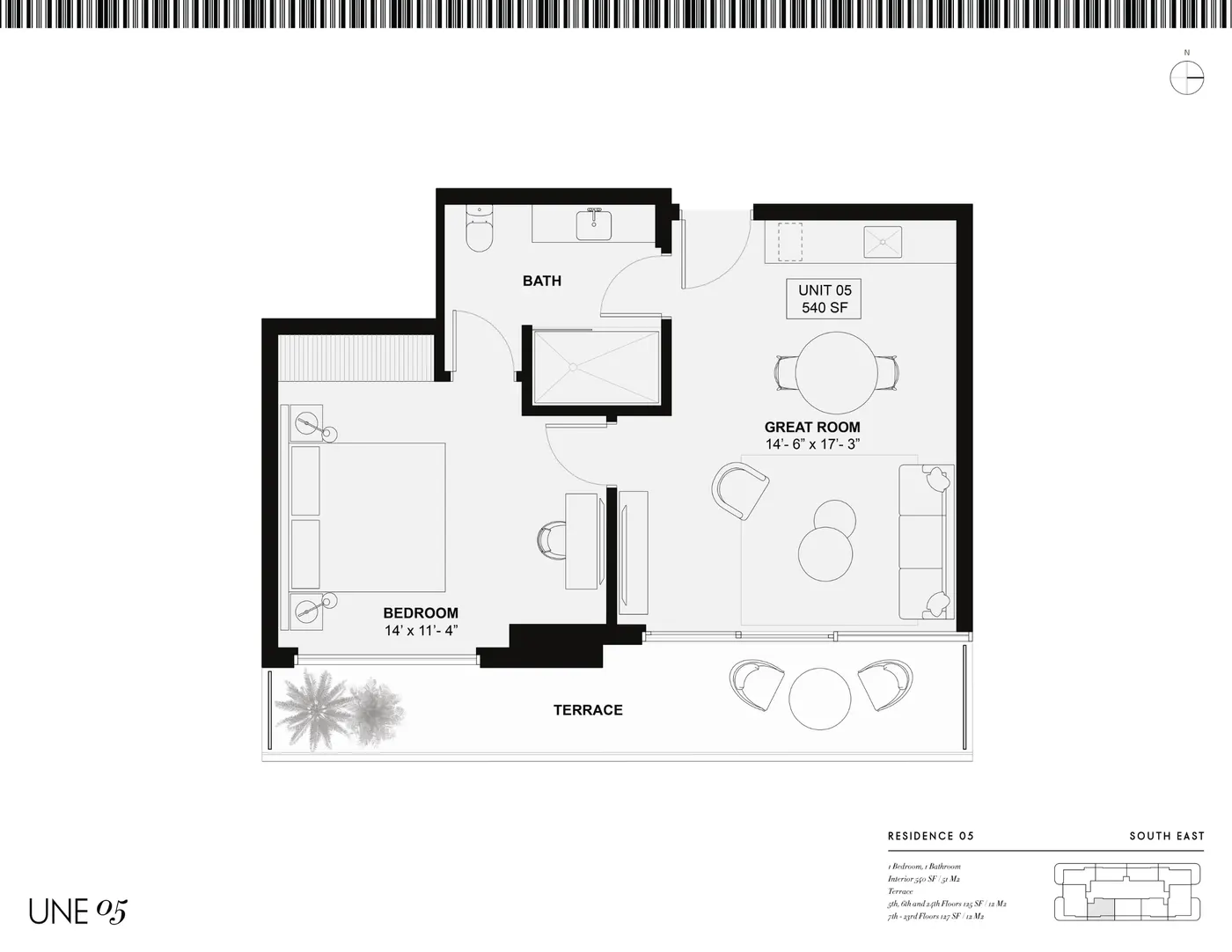 Planta 3 do ELLE Residences