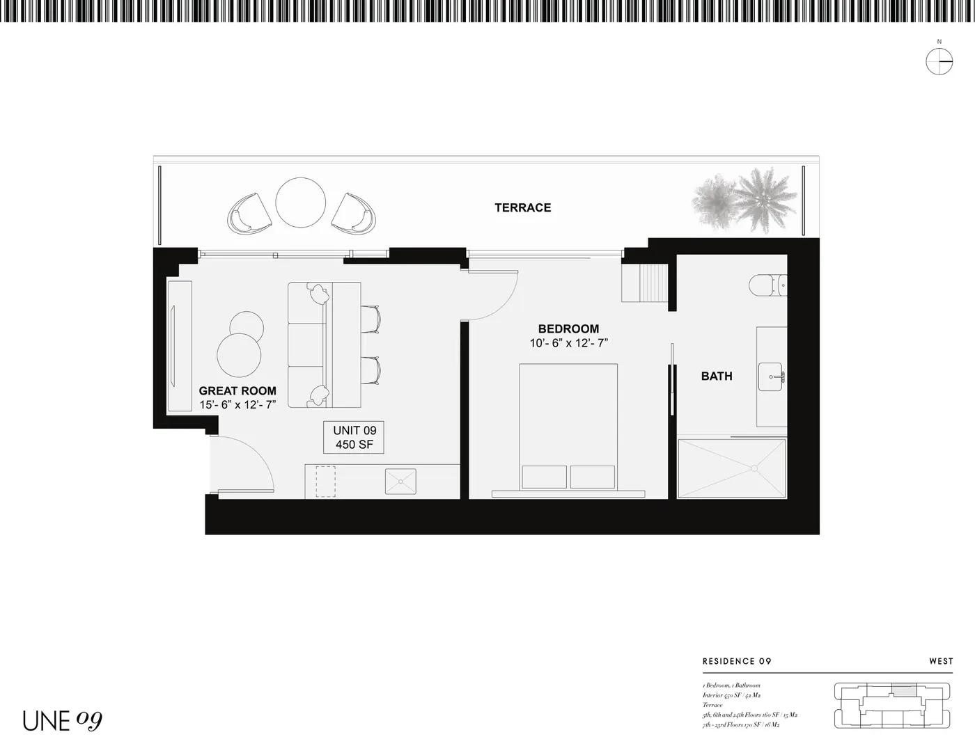 Planta 6 do ELLE Residences