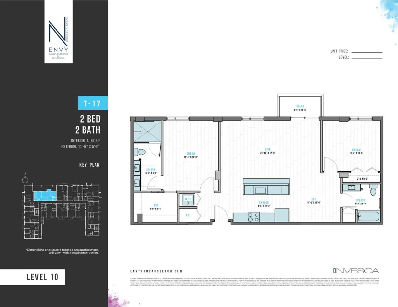 Planta 1 do Envy Residences