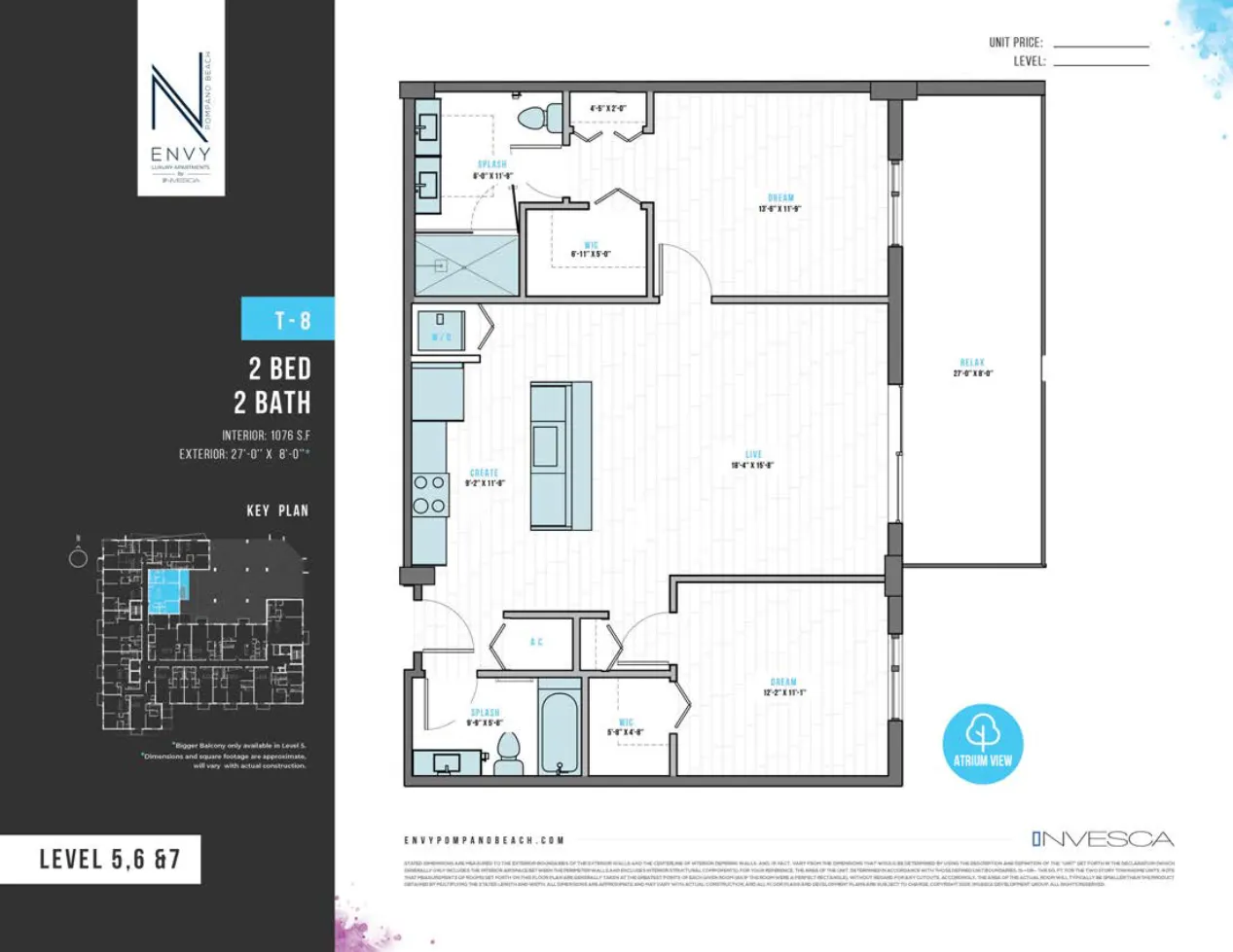 Planta 10 do Envy Residences
