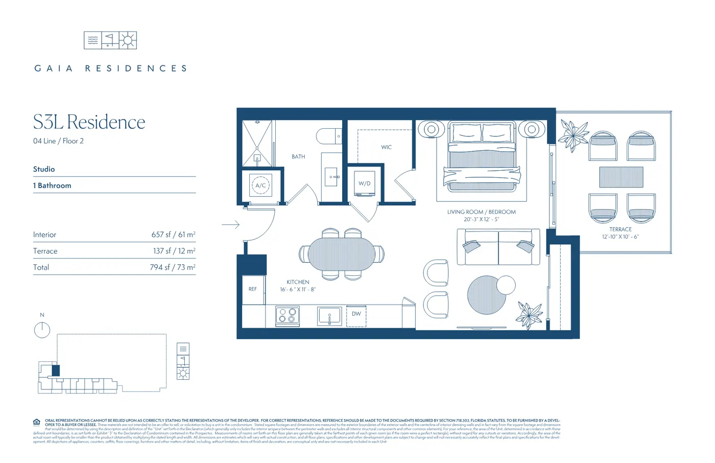 Planta 4 do GAIA Residences