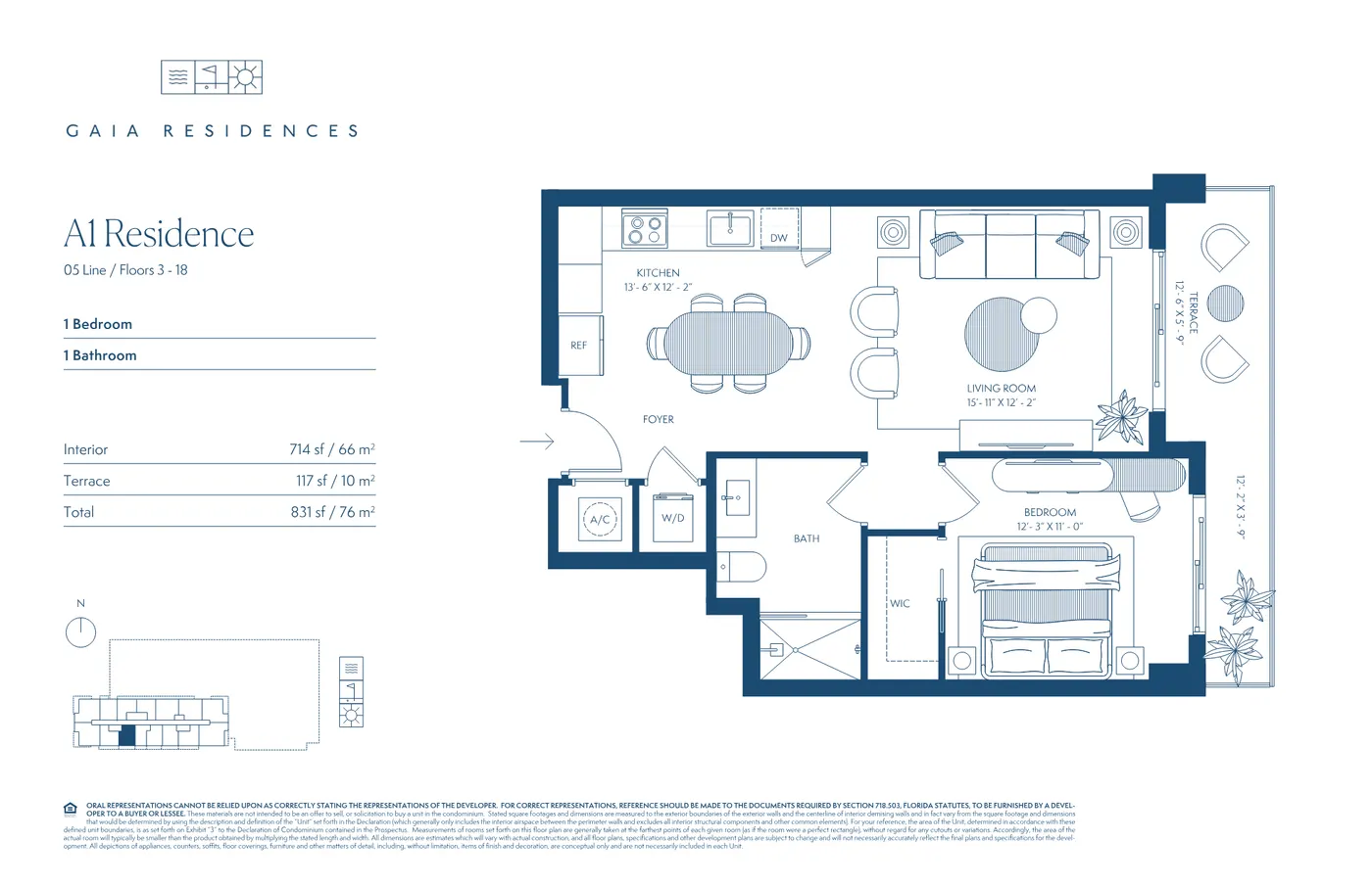 Planta 5 do GAIA Residences