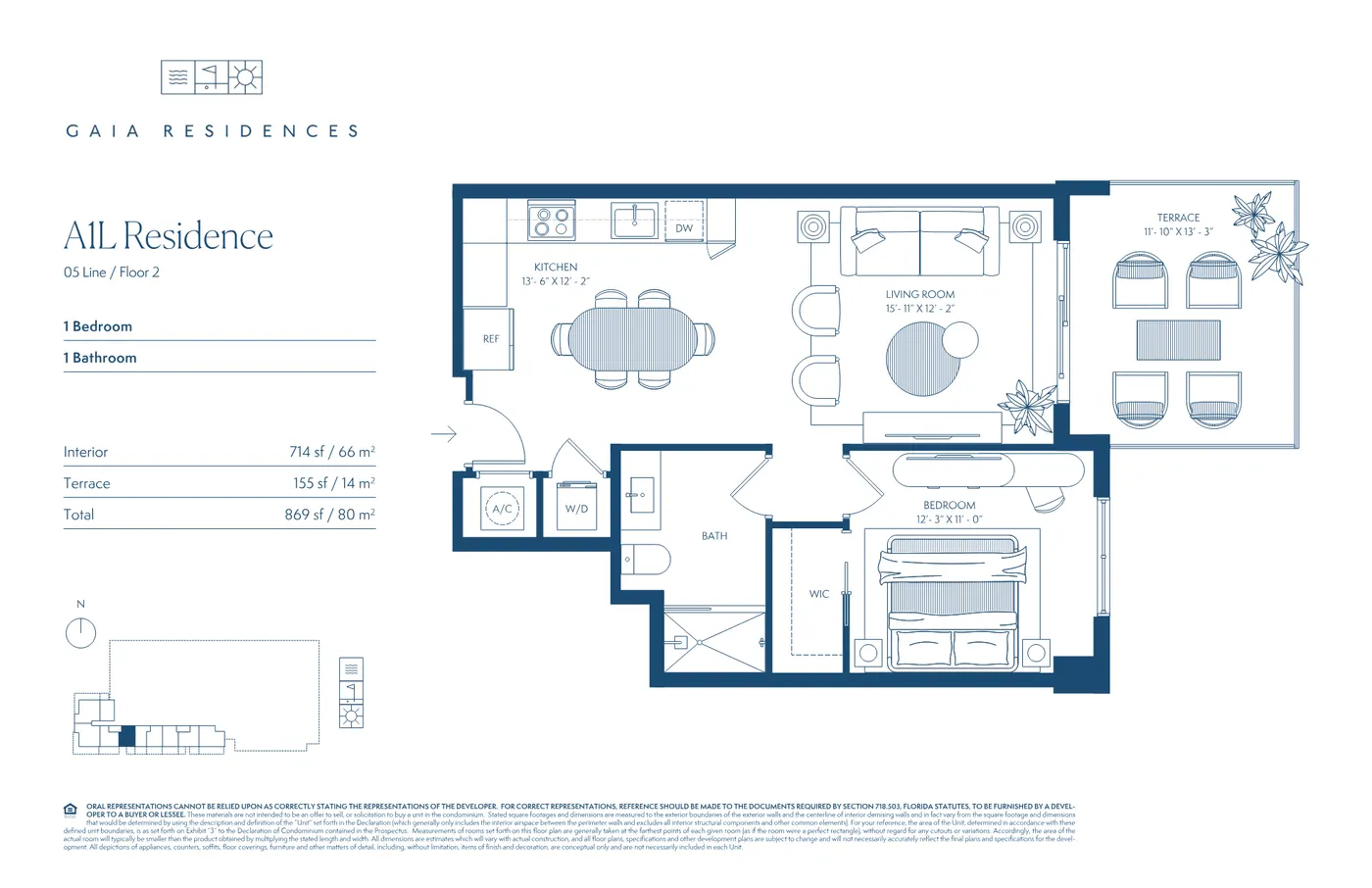 Planta 7 do GAIA Residences