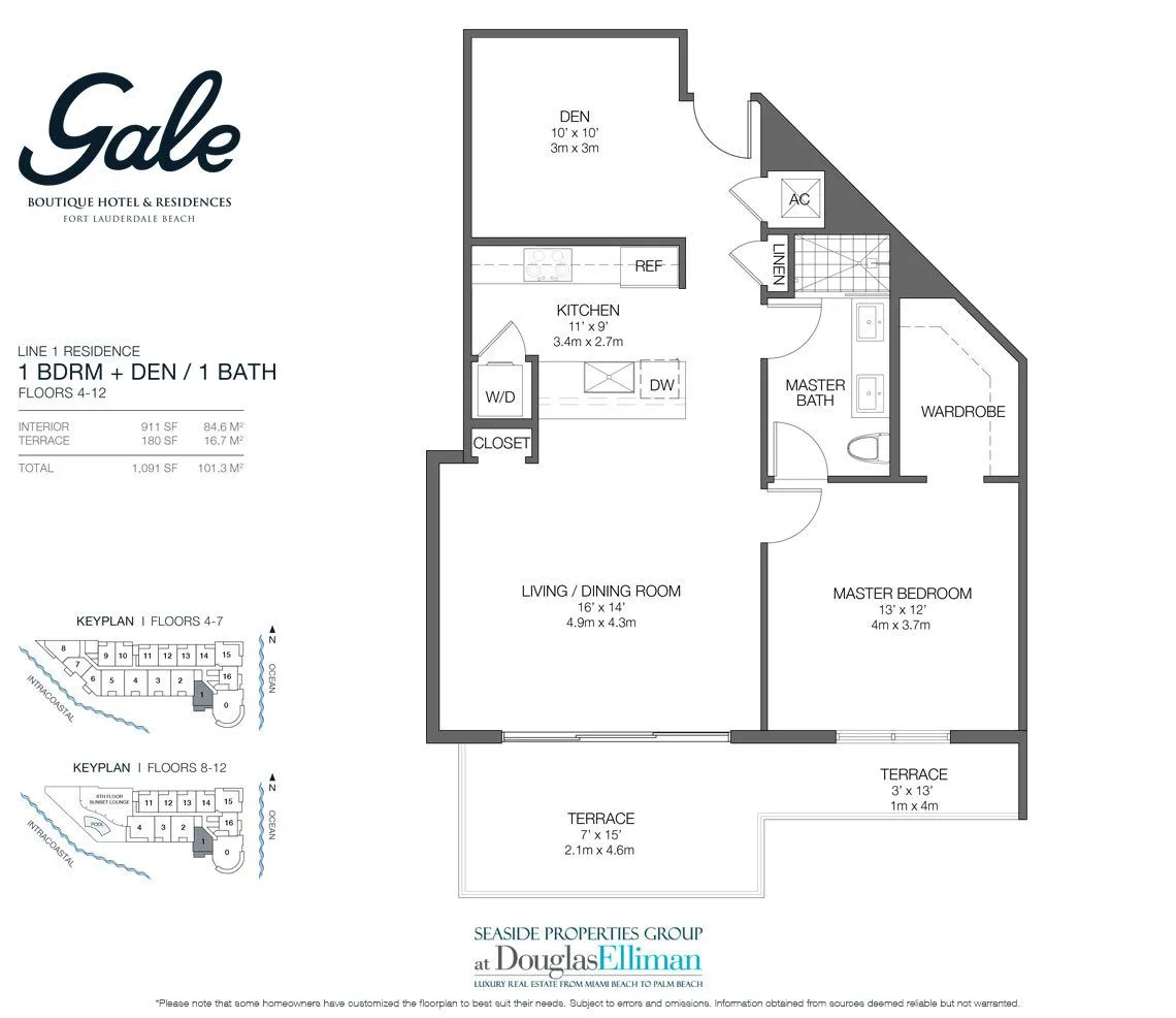 Planta 2 do Gale Fort Lauderdale
