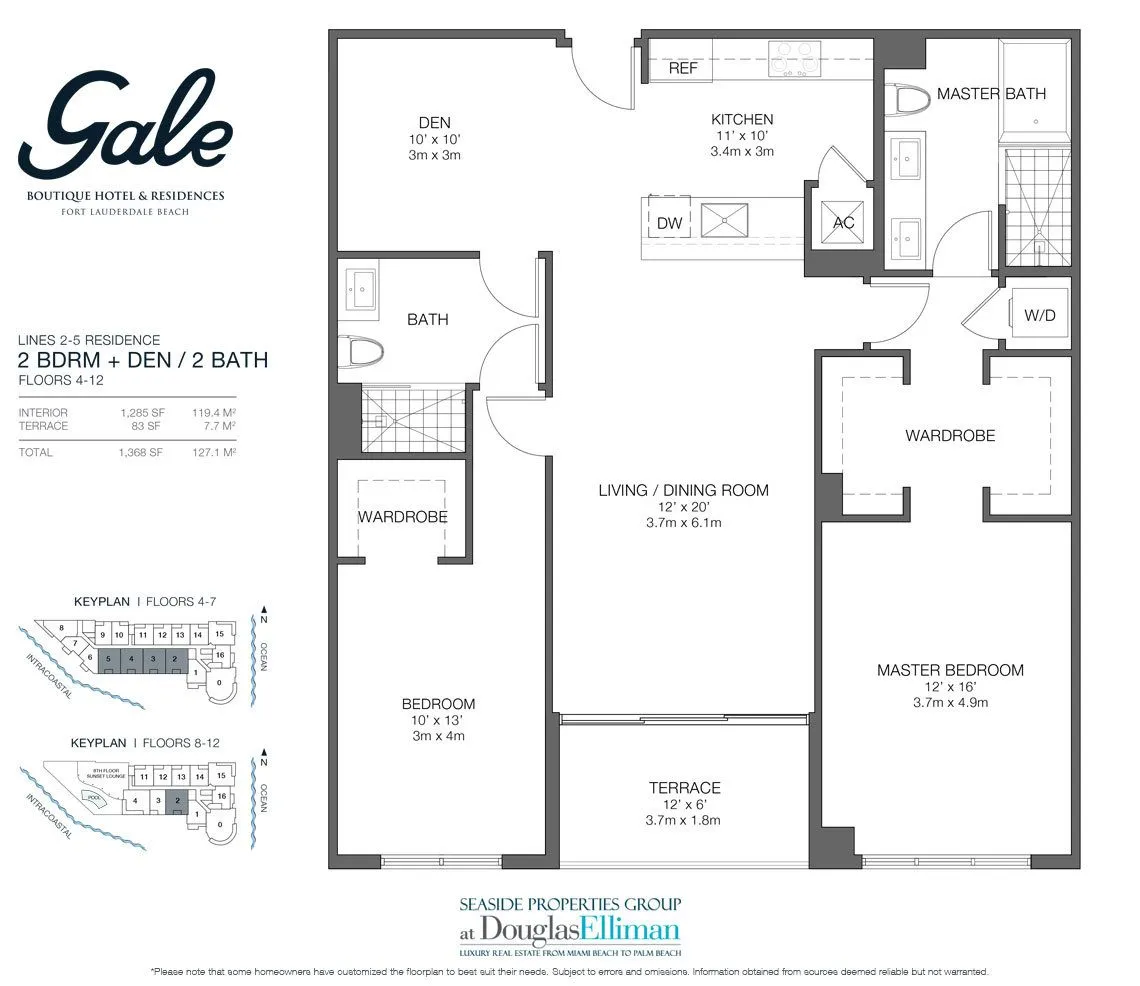 Planta 3 do Gale Fort Lauderdale