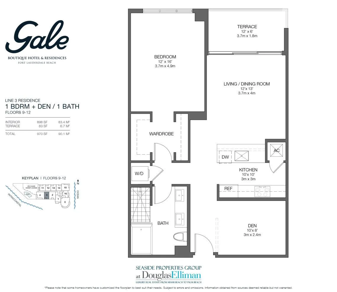 Planta 4 do Gale Fort Lauderdale