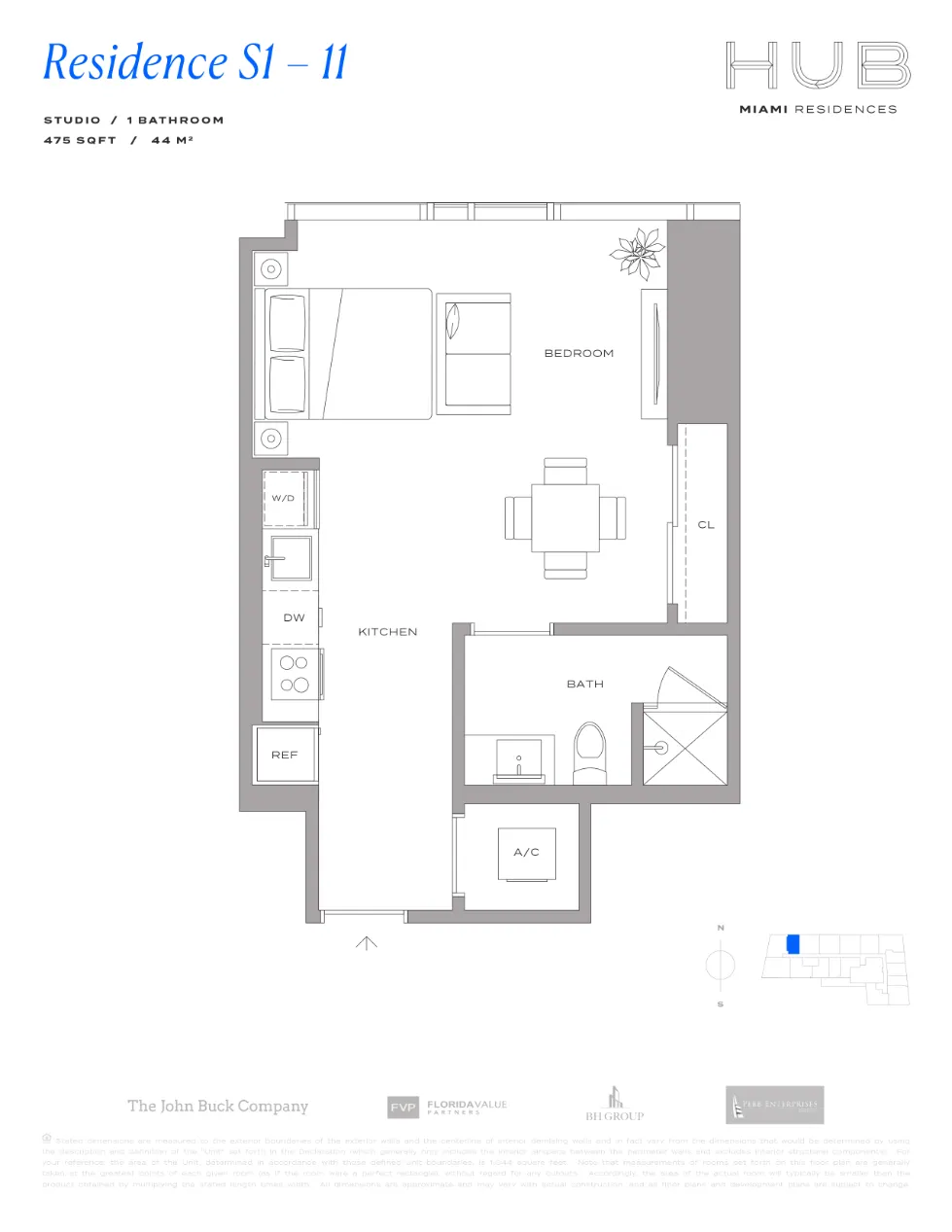 Planta 2 do HUB Residences