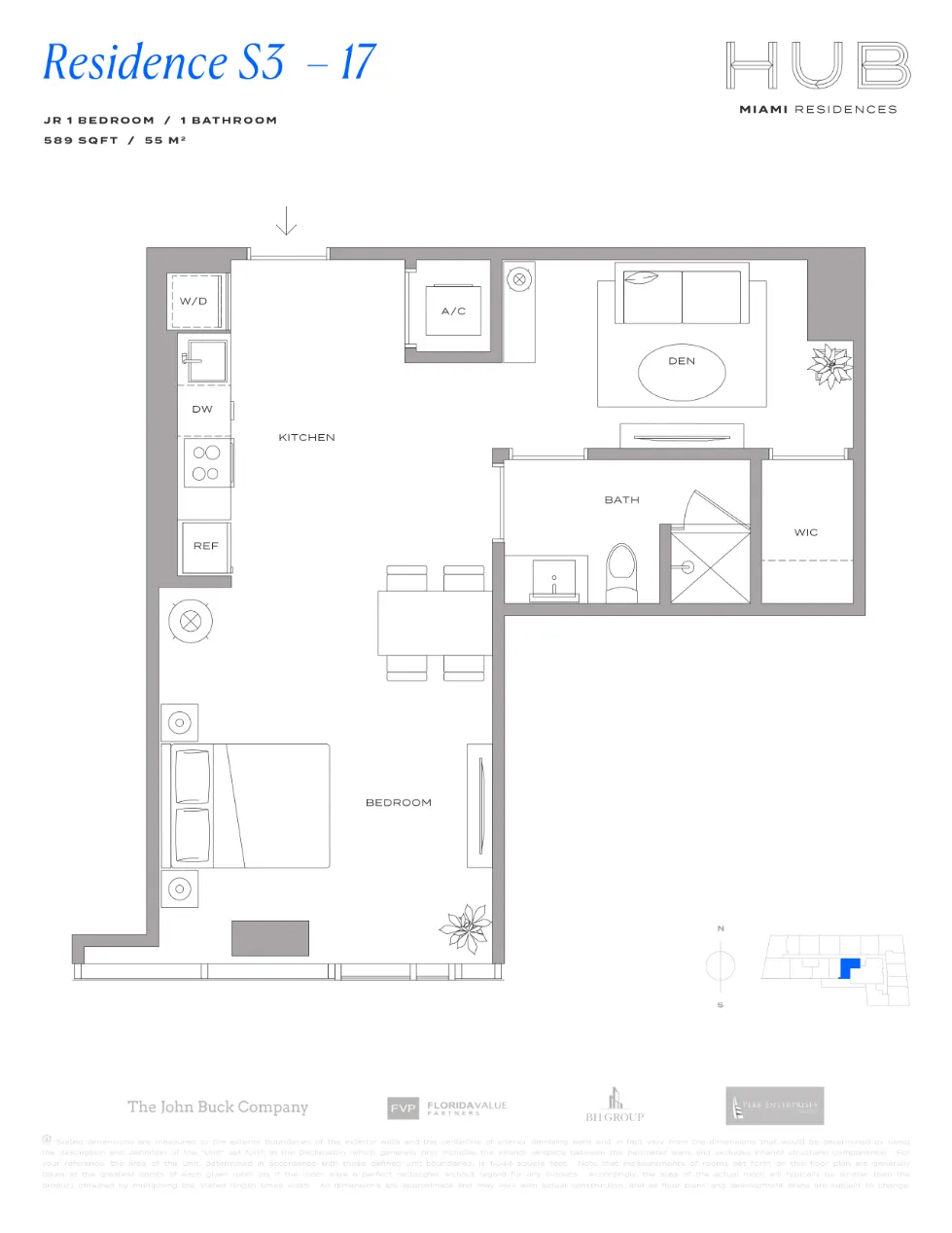 Planta 4 do HUB Residences