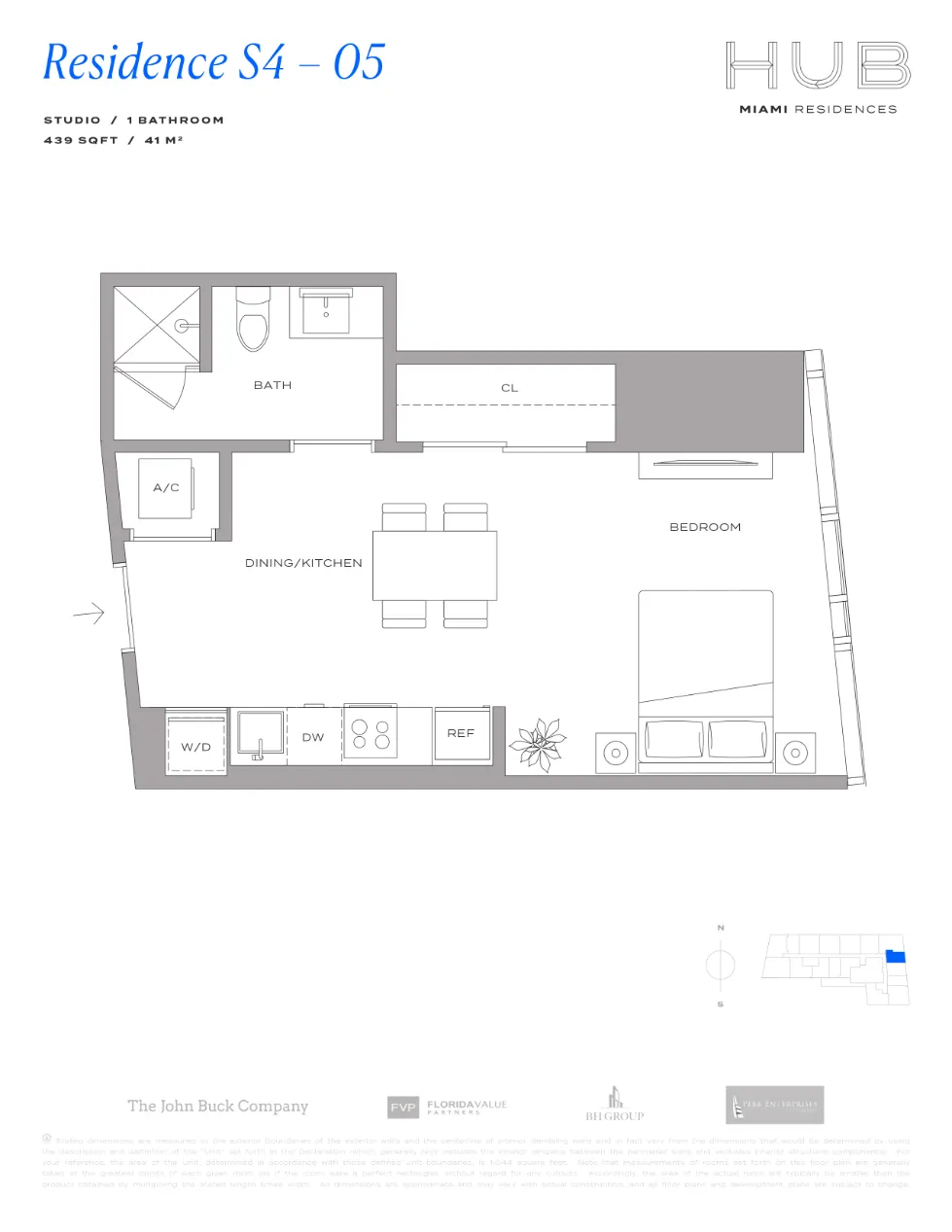 Planta 5 do HUB Residences