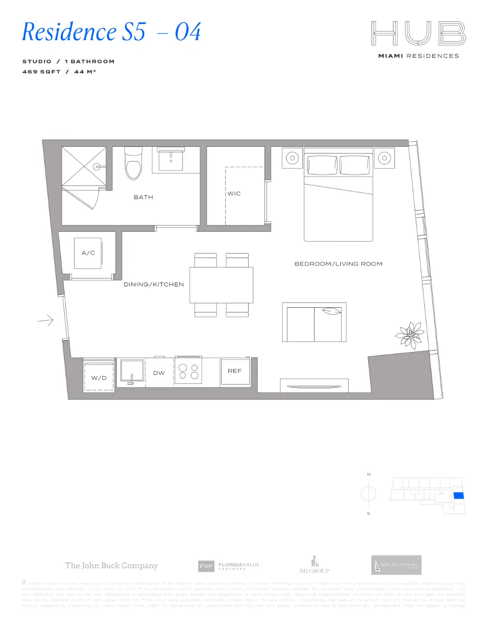 Planta 6 do HUB Residences