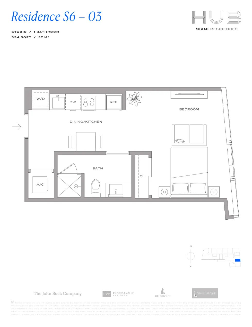Planta 7 do HUB Residences