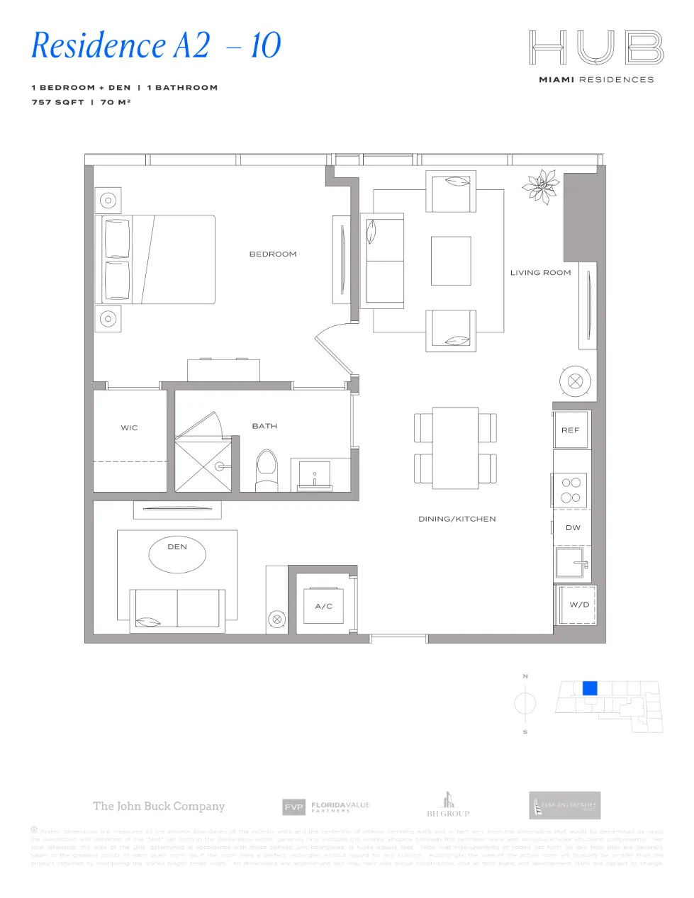 Planta 9 do HUB Residences