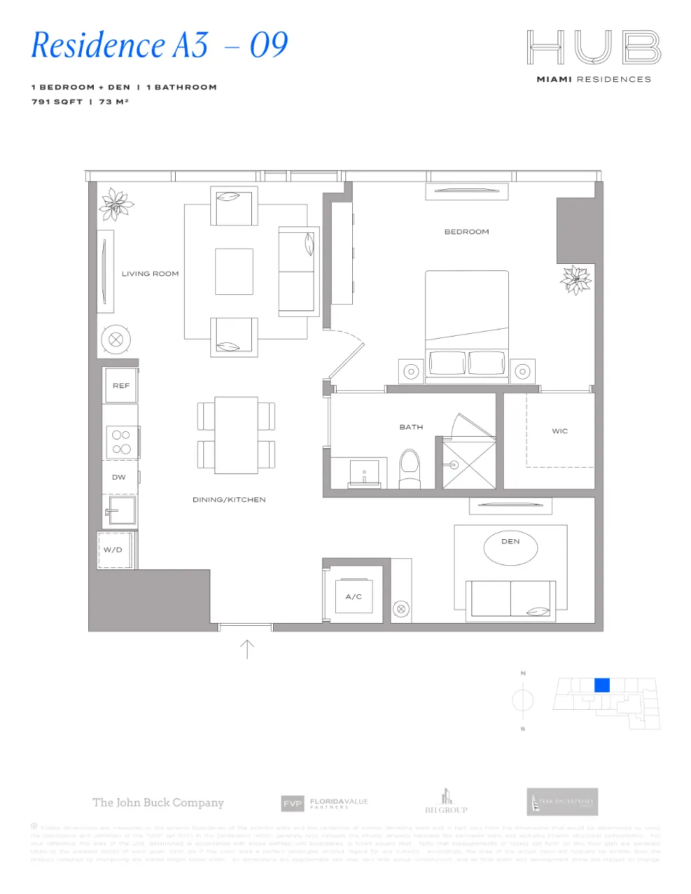 Planta 10 do HUB Residences