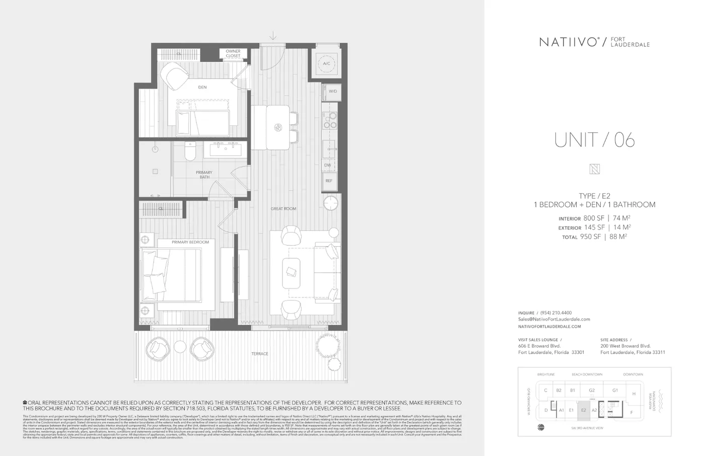 Planta 5 do NATIIVO FT LAUDERDALE