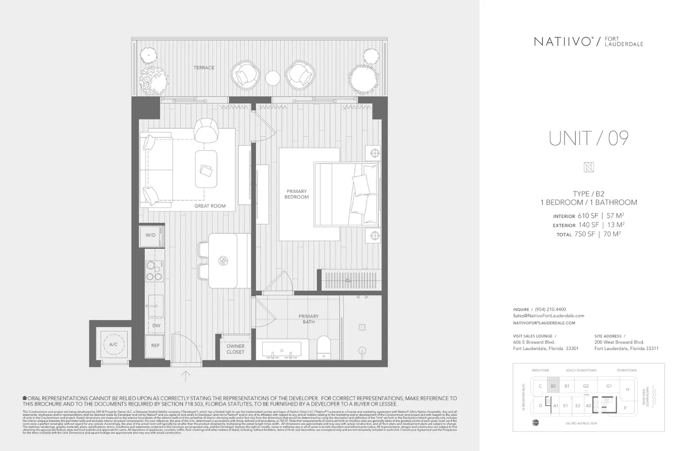 Planta 8 do NATIIVO FT LAUDERDALE