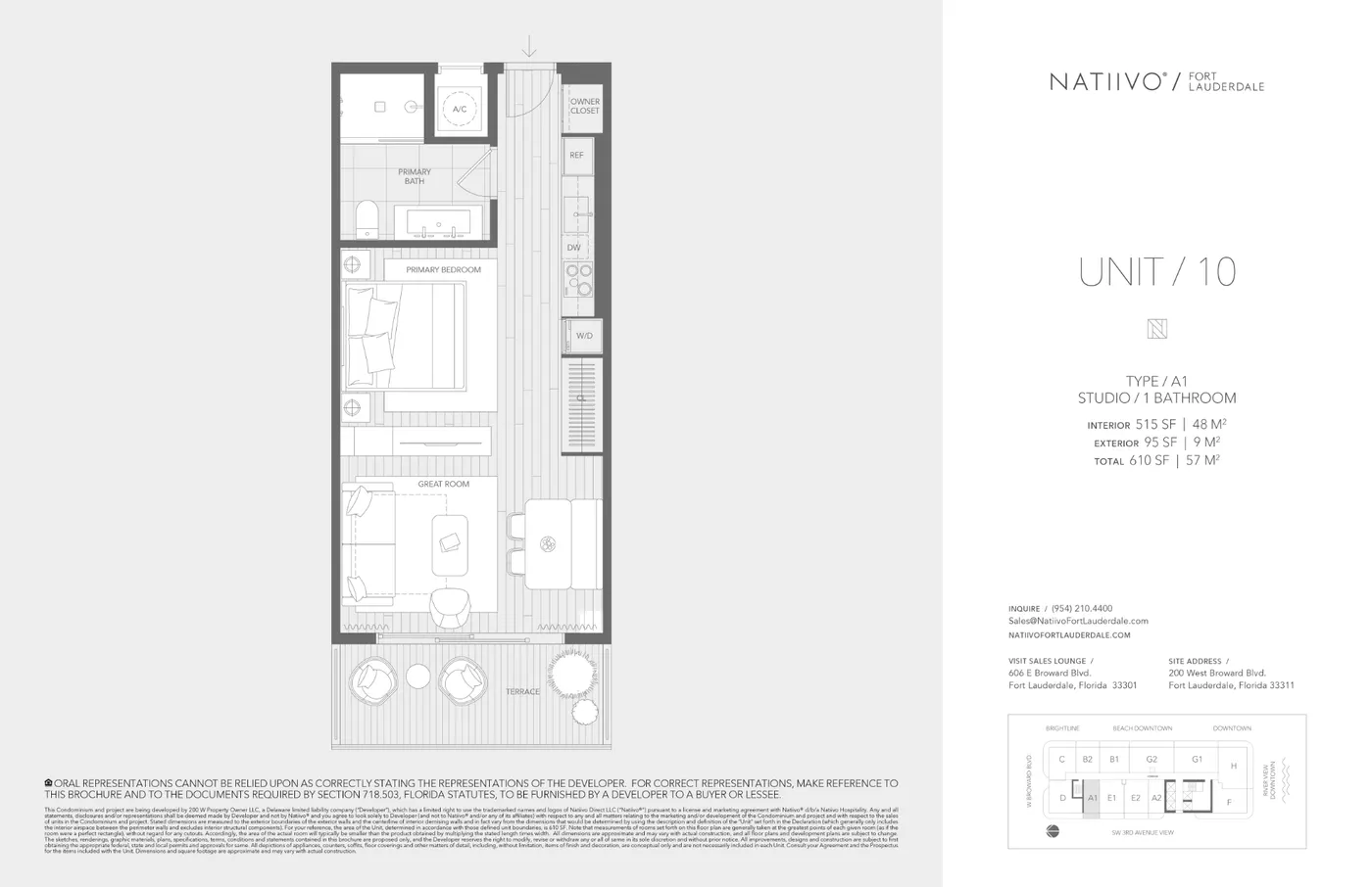 Planta 9 do NATIIVO FT LAUDERDALE