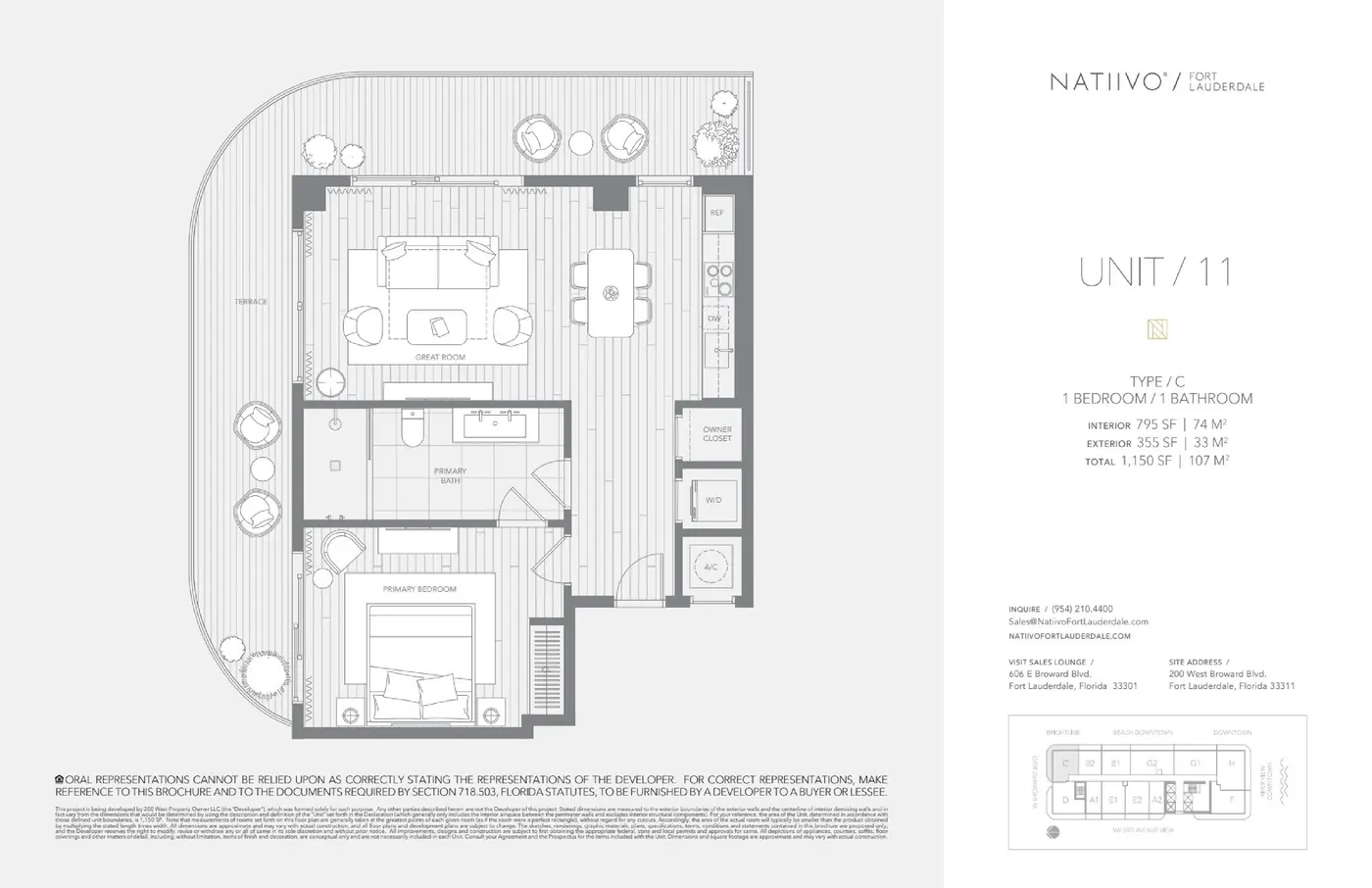 Planta 10 do NATIIVO FT LAUDERDALE