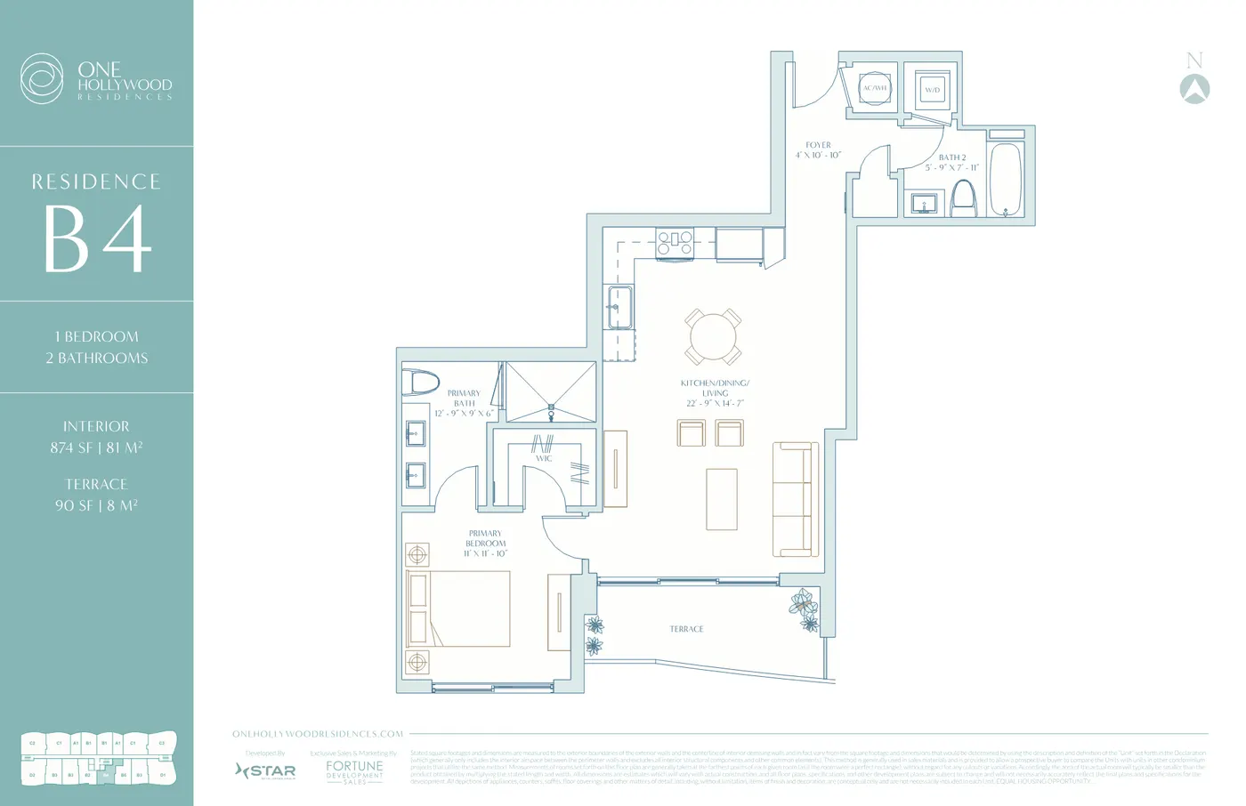 Planta 5 do One Hollywood Residences