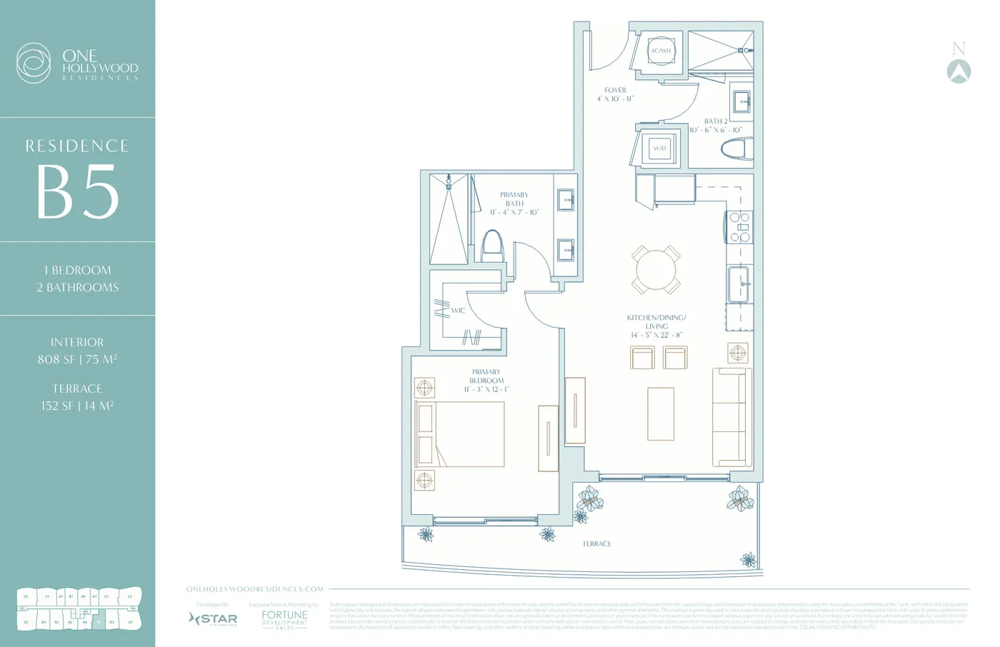 Planta 6 do One Hollywood Residences