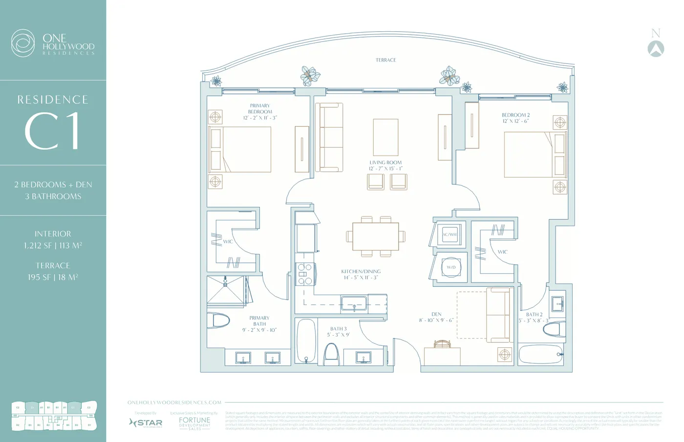 Planta 7 do One Hollywood Residences