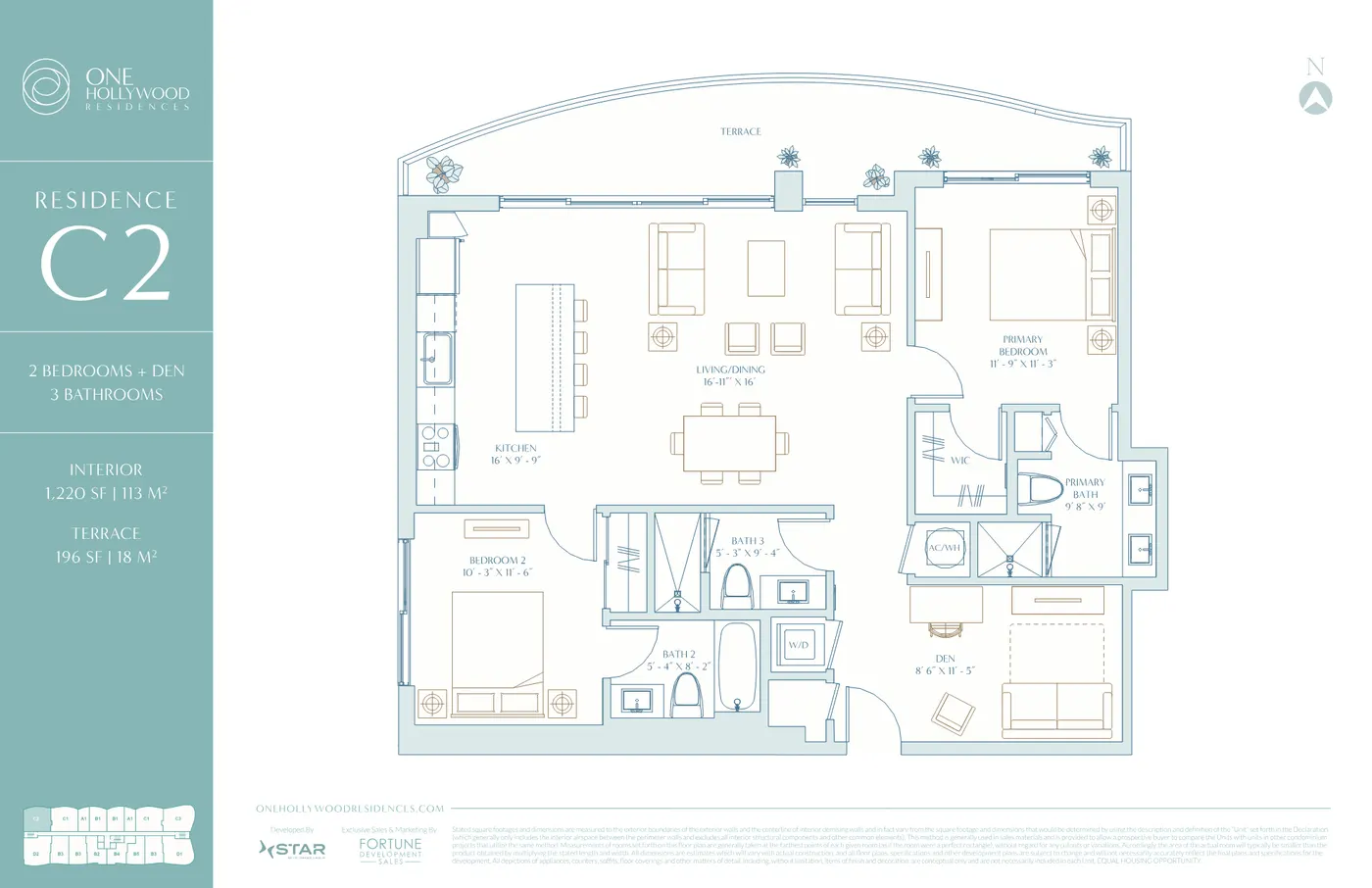 Planta 8 do One Hollywood Residences