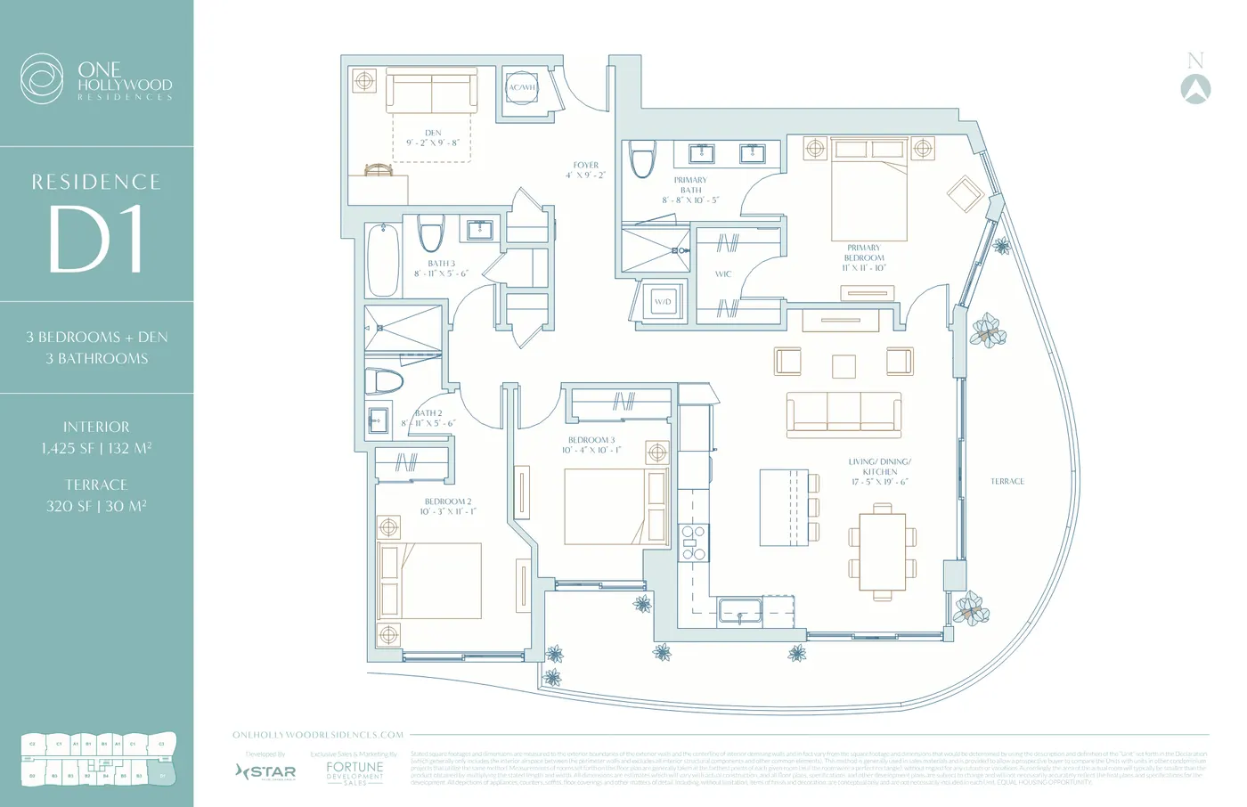 Planta 10 do One Hollywood Residences