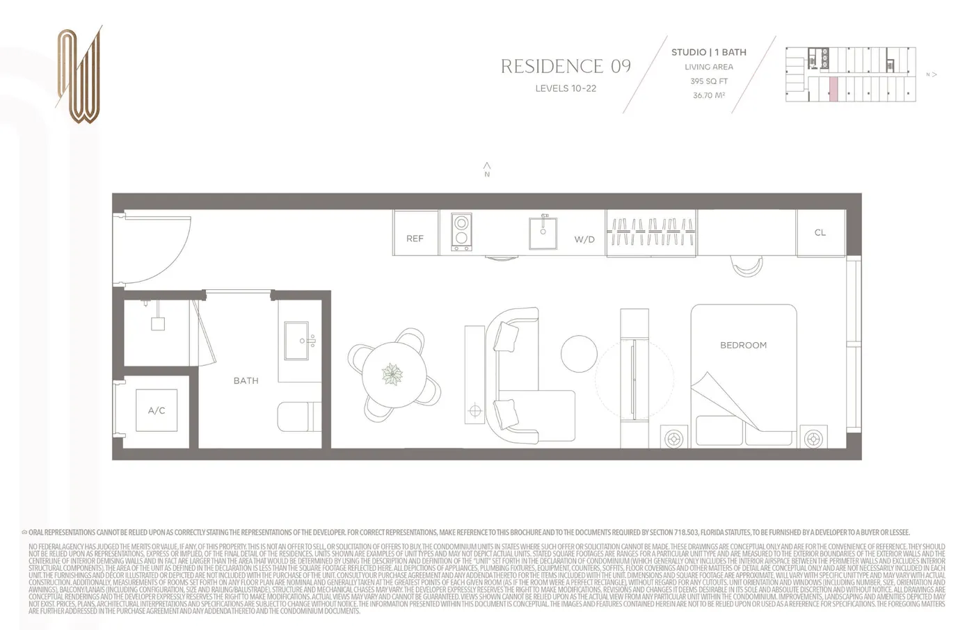 Planta 8 do ONE W12 Residences
