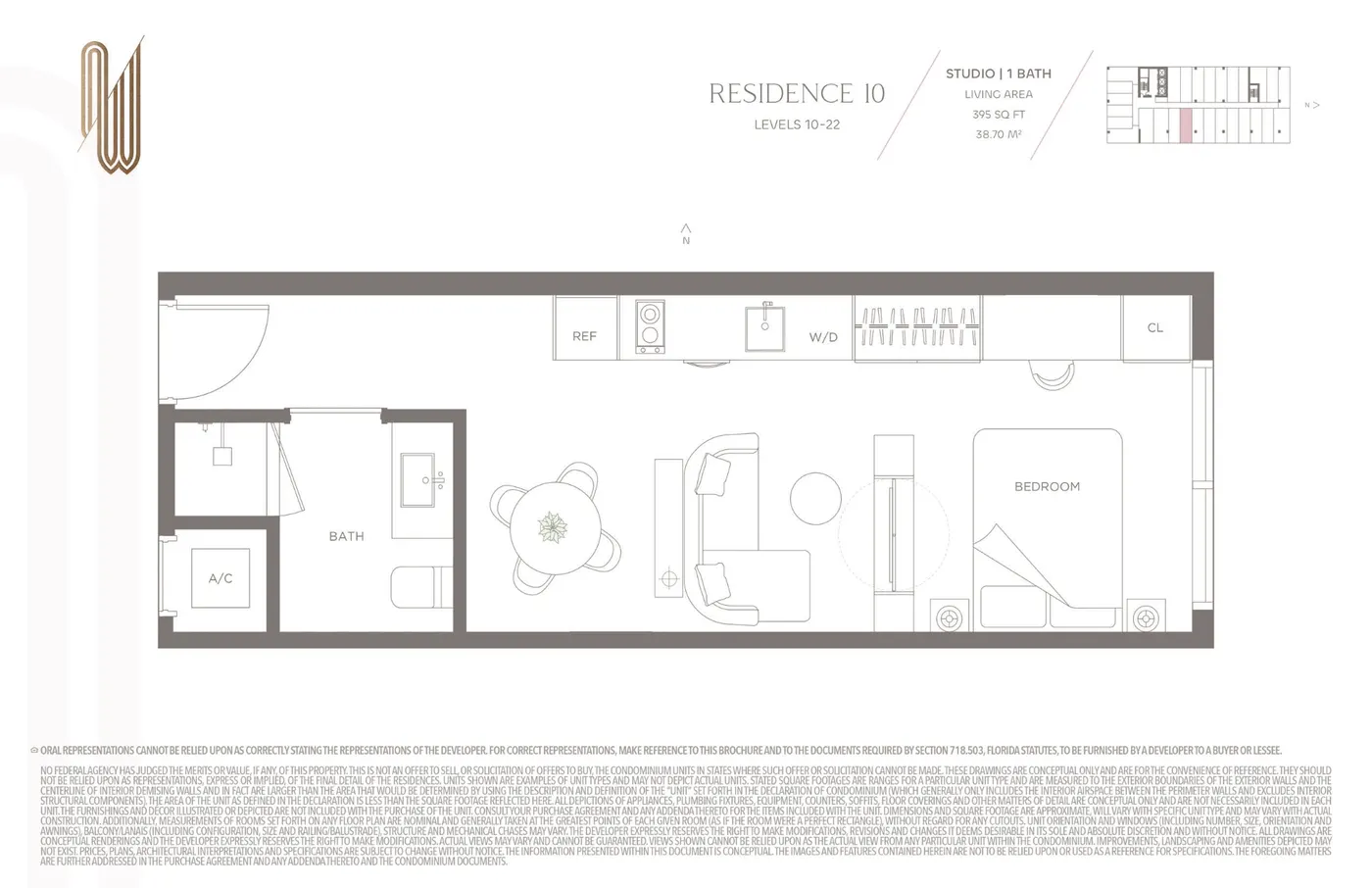 Planta 9 do ONE W12 Residences