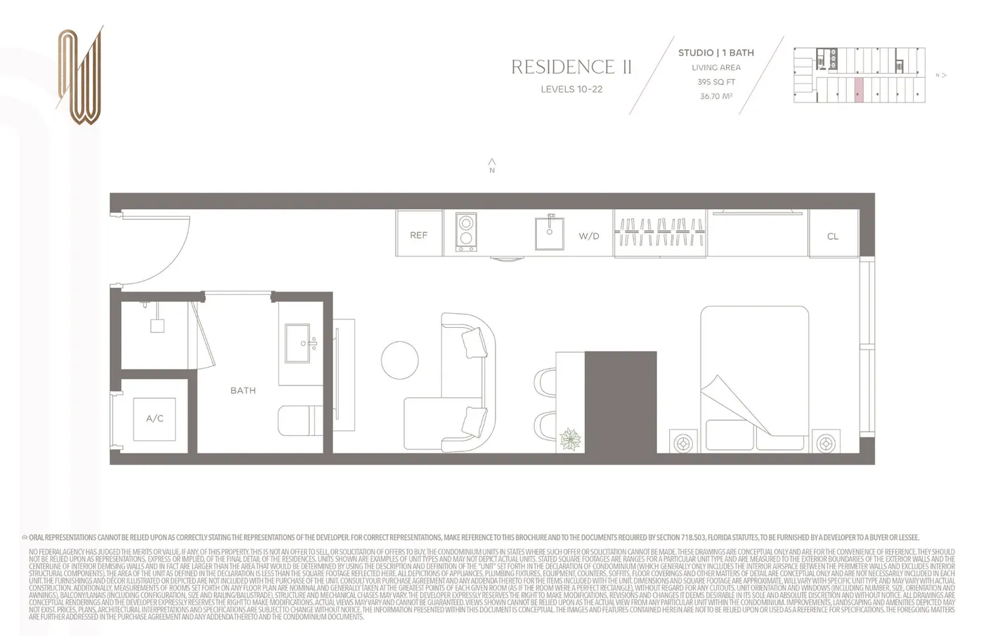 Planta 10 do ONE W12 Residences